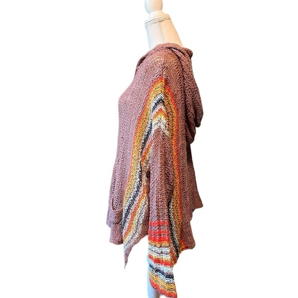 EASEL WOMEN’S PRETTY PULOVER LOOSE WOVEN OVERSIZED HOODIE SIZE MEDIUM - Picture 2 of 9